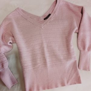 White House Black Market soft pink top